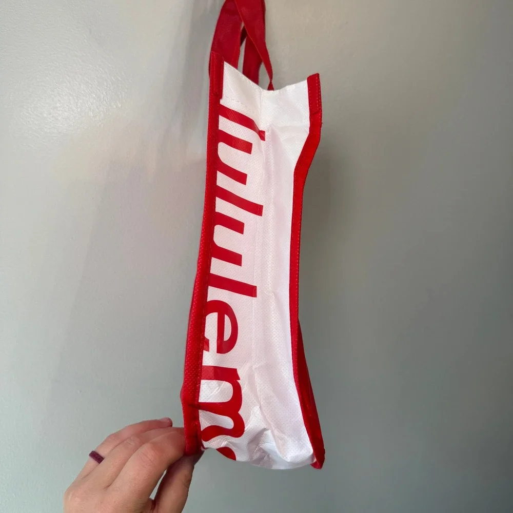 lululemon bag red and white Everywhere Belt Bag, 1L (Carnation Red) Lululemon Athletica Small Reusable Shopping
